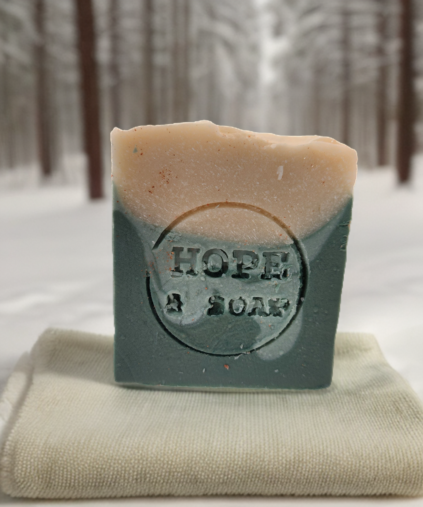 Clearance $6 Seasonal Snowy Woods bar